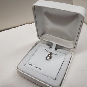 DiamonLuxe 1 3/4 Carat T.W. Simulated Diamond Teardrop Pendant Necklace $150.00